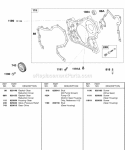 Gear Housing Drive Gear Diagram and Parts List for 583447-0217-E2  Briggs and Stratton Engine
